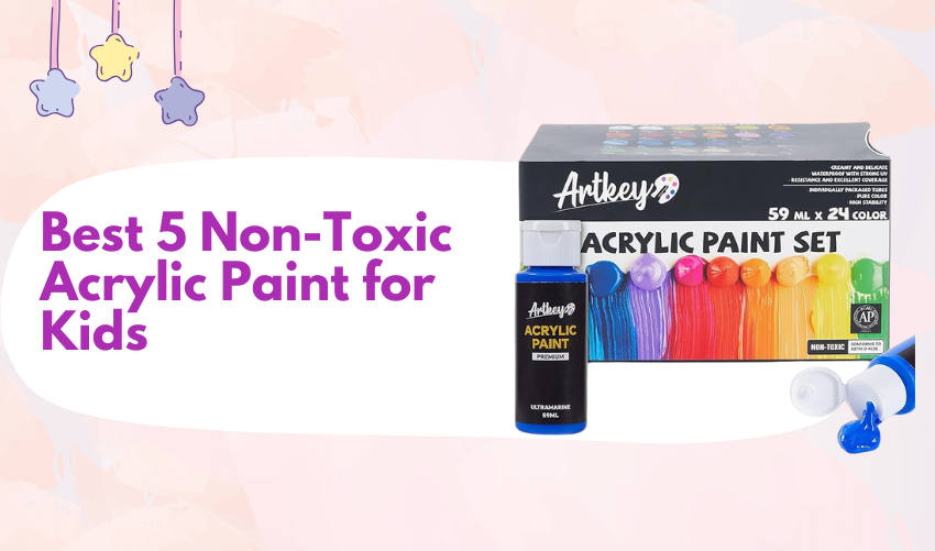 Best 5 Non-Toxic Acrylic Paint for Kids photo