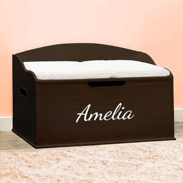 DIBSIES Personalized Toy Box - Color Espresso