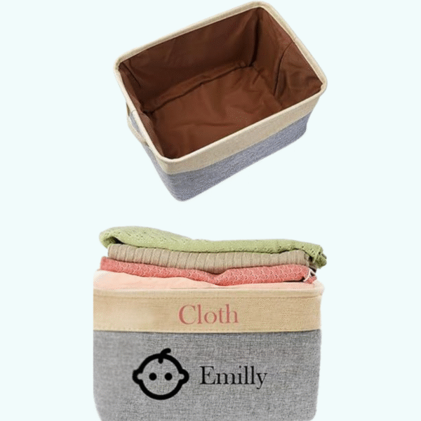 Personalized Baby Toy Basket Custom Baby Toy Box photo 2