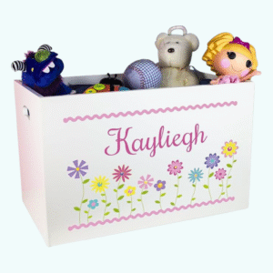 Personalized White Toy Box 1