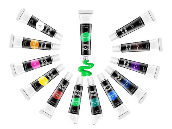 Popyola Non-toxic Acrylic Paint Set With Easel 1