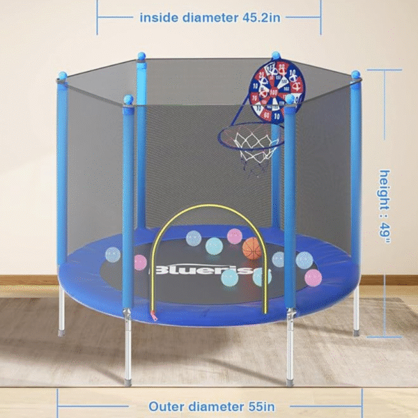 Bluerise Small Indoor Trampoline – 55 inch - Image 2