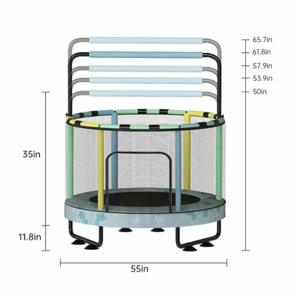 Lamerge Small Indoor Trampoline - 55 inch - Image 2